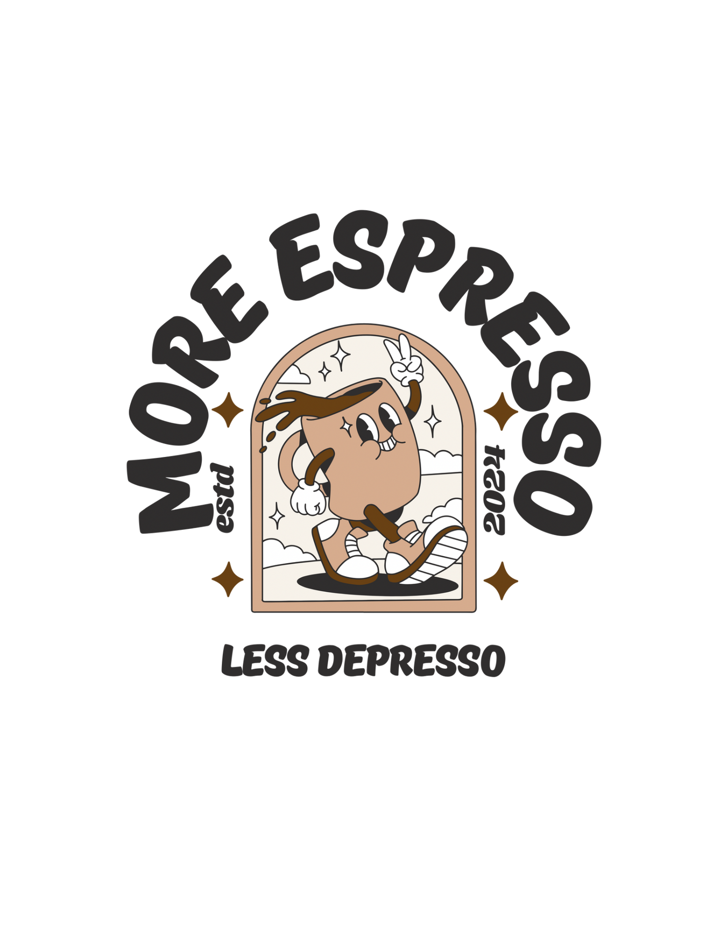 'More espresso less depresso' Sweatshirt